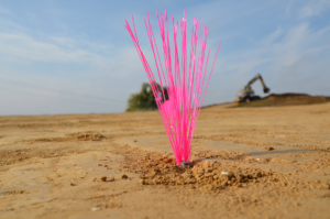 fluo public works marker