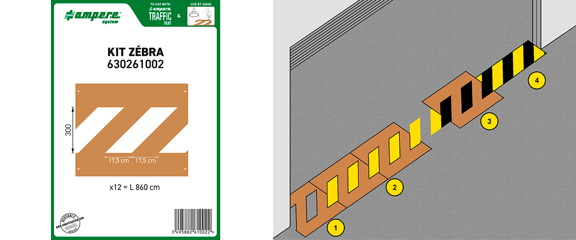 Kit dime per la segnaletica di magazzino