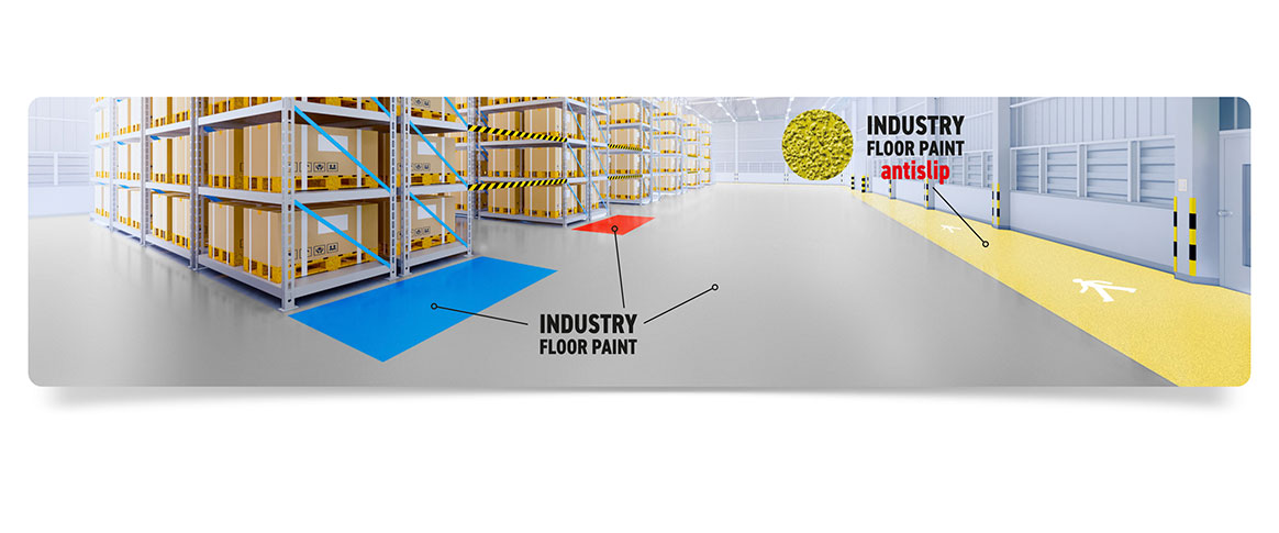 Antirutsch Bodenmarkierungsfarbe Industry Floor Paint Antislip