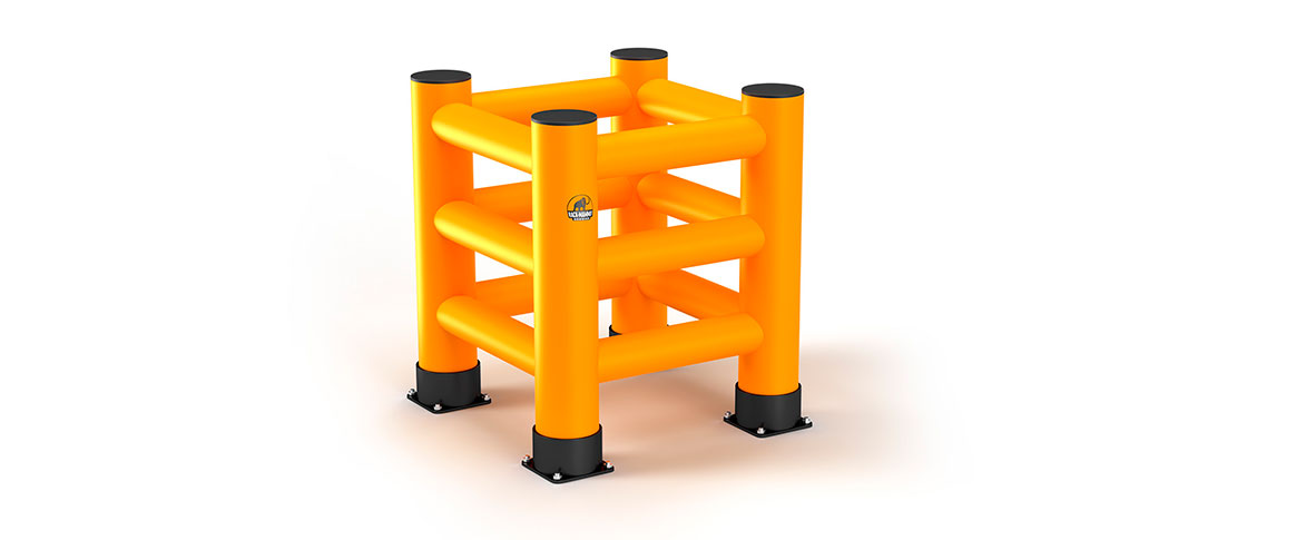 Read more about the article Ochrona Kolumny 4-Słupkowa – Rack-Mammut® Barrier