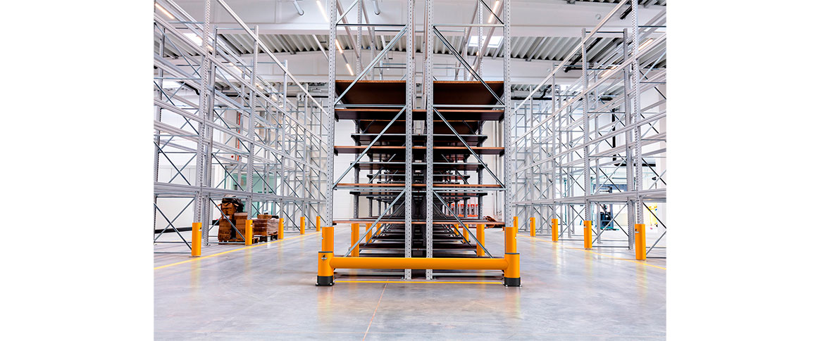  Barrière de Rayonnages Simple Rail – Rack-Mammut® Barrier