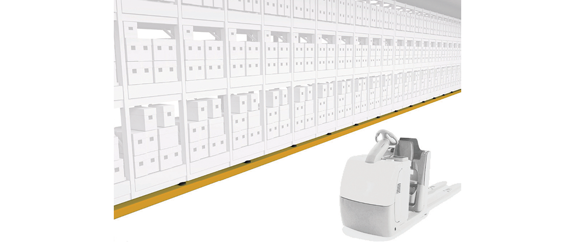 Rack-Mammut® Floor Rail Barrier Flex