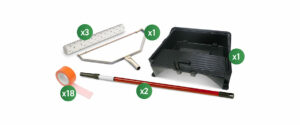 Kit attrezzi per verniciatura L – Rullo largo 500 mm